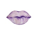 Valentine\'s day, purple lips