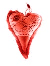 beloved Gift for her Valentine s Day Red fabric heart