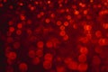 Valentine`s day red lights defocused background. Red bokeh concept Royalty Free Stock Photo