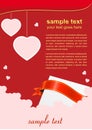 Valentine's day red poster