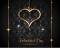 Valentine`s Day Restaurant Menu Template Background for Romantic Dinner Royalty Free Stock Photo