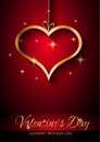 Valentine`s Day Restaurant Menu Template Background for Romantic Dinner Royalty Free Stock Photo