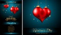 Valentine`s Day Restaurant Menu Template Background for Romantic Dinner Royalty Free Stock Photo