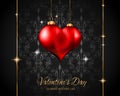 Valentine`s Day Restaurant Menu Template Background for Romantic Dinner Royalty Free Stock Photo