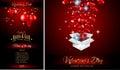 Valentine`s Day Restaurant Menu Template Background Royalty Free Stock Photo