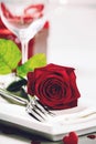 Valentine`s Day or romantic dinner concept