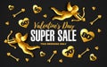 Valentines Day sale banner design
