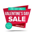 Valentine s Day Sale Banner Vector. Shopping Love Background. Discount Special February 14 Offer Sale Banner. Product