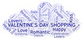 Valentine's Day Shopping word cloud