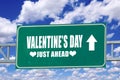 Valentine's day sign Royalty Free Stock Photo
