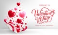 Valentine`s Day Simple Banner Background Greeting Card Lovely Design