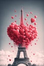 Celebrate Love in Paris: The Perfect Valentine`s Day Destination. Generative AI