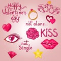 Val day sticker set