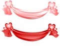 Valentine's Day Swag Ribbons and Bows Royalty Free Stock Photo