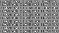 Valentine`s Day. Text I love you on a gray background. Wallpaper. Postcard for lovers Royalty Free Stock Photo