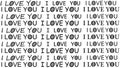 Valentine`s Day. Text I love you on a white background. Wallpaper. Postcard for lovers Royalty Free Stock Photo