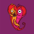 Unique love of creatures illustration for Valentine`s Day