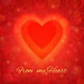 Valentine's Day and wedding romantic blurred heart background