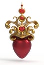 Valentine`s heart jewellery decoration