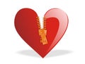 Valentine's - Heart Zipped