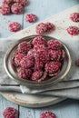 Valentine`s Red and White Chocolate NonPareils Royalty Free Stock Photo