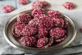Valentine`s Red and White Chocolate NonPareils Royalty Free Stock Photo