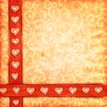 Valentine's scrap-book background