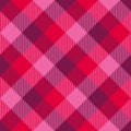 Valentine`s simple tartan burgundy pattern Royalty Free Stock Photo