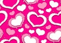 Valentine\'s speech bubbles comic seamless pattern 53 Royalty Free Stock Photo