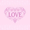 Valentine s vector background with stylized hearts