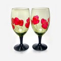 Valentine's wine glasses