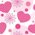 Valentine seamless pattern Royalty Free Stock Photo