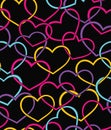 Valentine seamless pattern Royalty Free Stock Photo