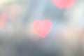 Valentine Soft heart-shaped bokeh on background Vintage soft Colorful lighting bokeh for decoration backdrop wallpaper blurred val Royalty Free Stock Photo