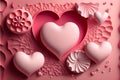 Valentine sweet heart shape background