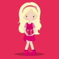 valentine sweethearts blonde girl 08 Royalty Free Stock Photo