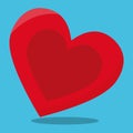 valentine sweethearts red heart in red heart 07 Royalty Free Stock Photo