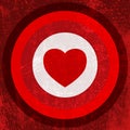 Valentine Target Royalty Free Stock Photo