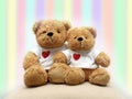 Valentine teddy bears Royalty Free Stock Photo