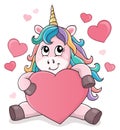 Valentine unicorn theme image 1