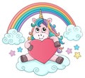 Valentine unicorn theme image 3