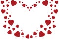 Valentine Velvet Heart Background Royalty Free Stock Photo