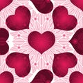 Valentine vintage seamless pattern