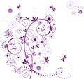 Valentine violet card