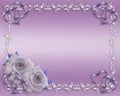 Valentine or Wedding Lavender Border Royalty Free Stock Photo