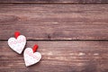 Valentine white hearts