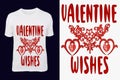 Valentine Wishes editable and printable eps vector file