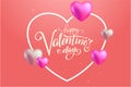Valentine's day background templates design ideas editable vector art Royalty Free Stock Photo