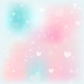 Valentines background. Abstract hearts bokeh as background Valentine day
