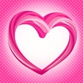 Valentines background, abstract pink heart shape Royalty Free Stock Photo